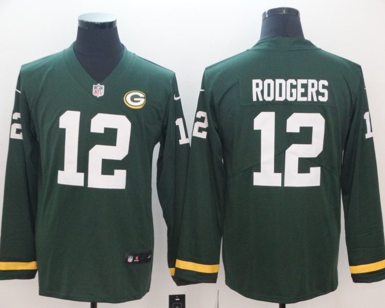 Men's Green Bay Packers Aaron Rodgers #12 Green Jersey