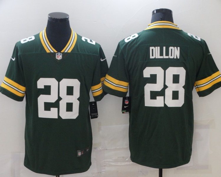 Men's Green Bay Packers AJ Dillon #28 Green Jersey