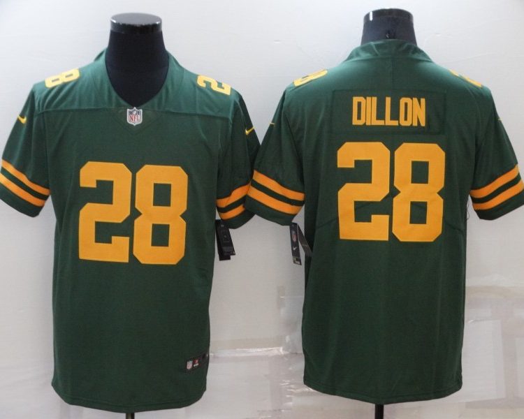 Men's Green Bay Packers AJ Dillon #28 Green Jersey