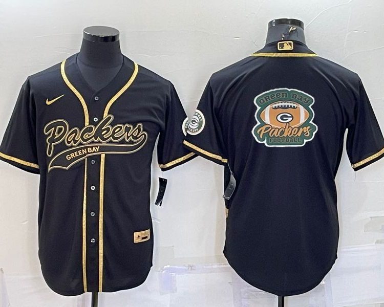 Men's Green Bay Packers Black Jersey