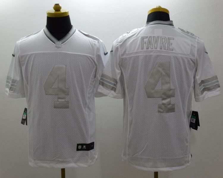 Men's Green Bay Packers Brett Favre #4 White Jersey