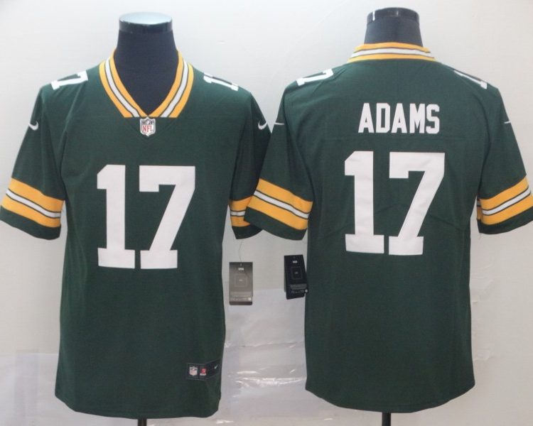 Men's Green Bay Packers Davante Adams #17 Green Team Jersey