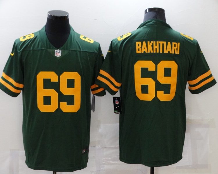 Men's Green Bay Packers David Bakhtiari #69 Green Jersey