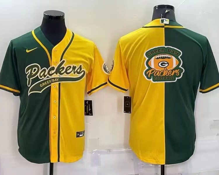 Men's Green Bay Packers Green/Yellow Jersey