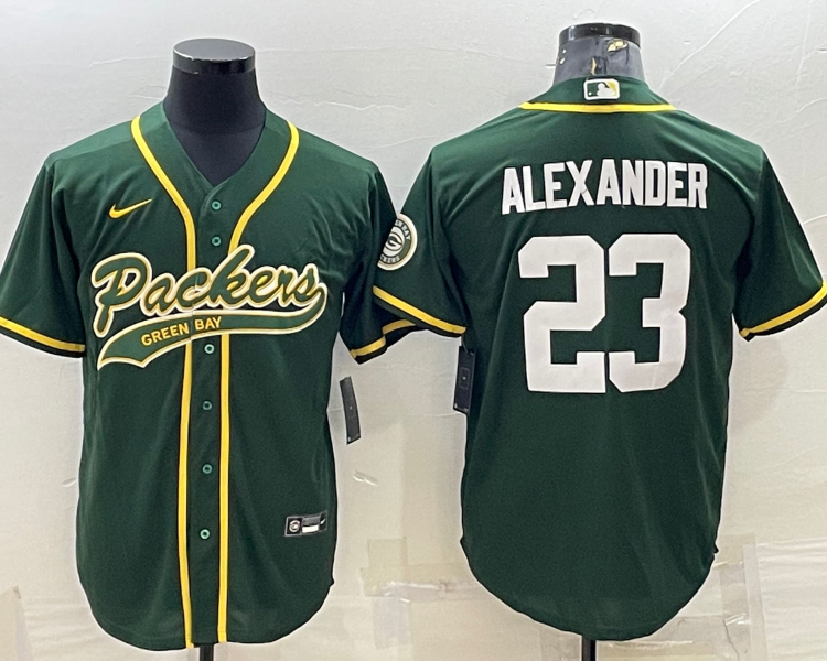 Men's Green Bay Packers Jaire Alexander #23 Green Jersey Joint Edition