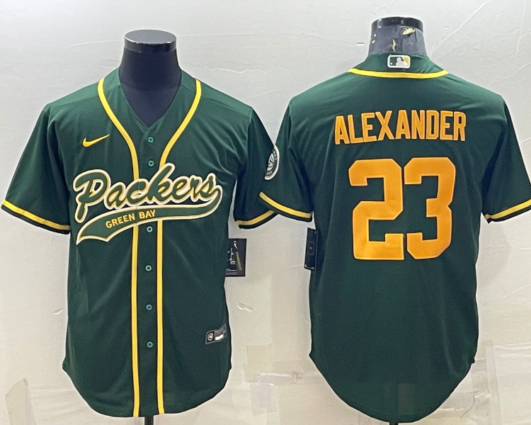 Men's Green Bay Packers Jaire Alexander #23 Green Jersey Joint Edition