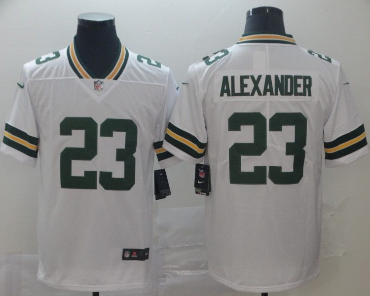 Men's Green Bay Packers Jaire Alexander #23 White Jersey