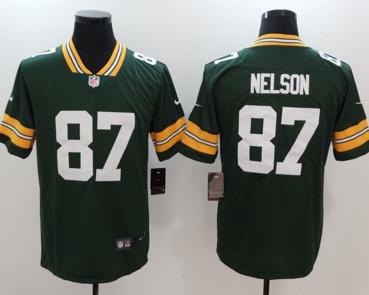 Men's Green Bay Packers Jordy Nelson #87 Green Jersey