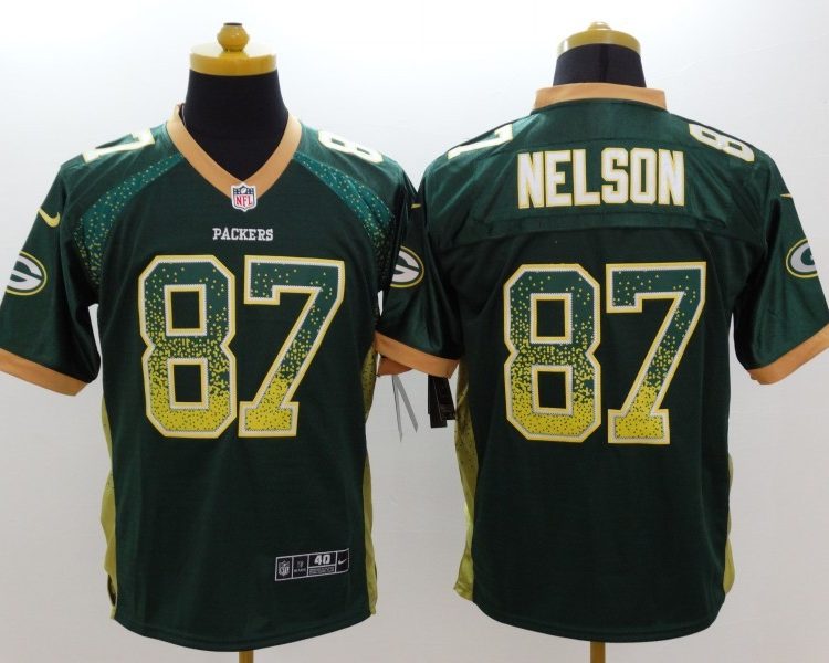 Men's Green Bay Packers Jordy Nelson #87 Green Jersey
