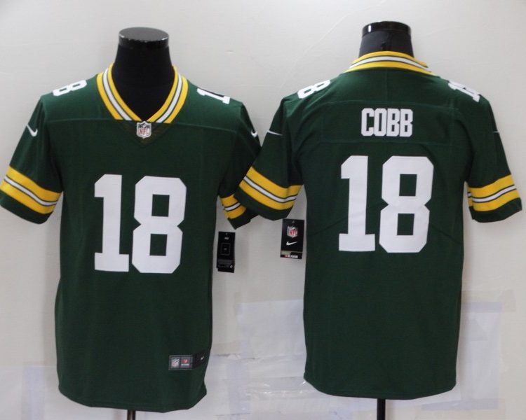 Men's Green Bay Packers Randall Cobb #18 Green Jersey
