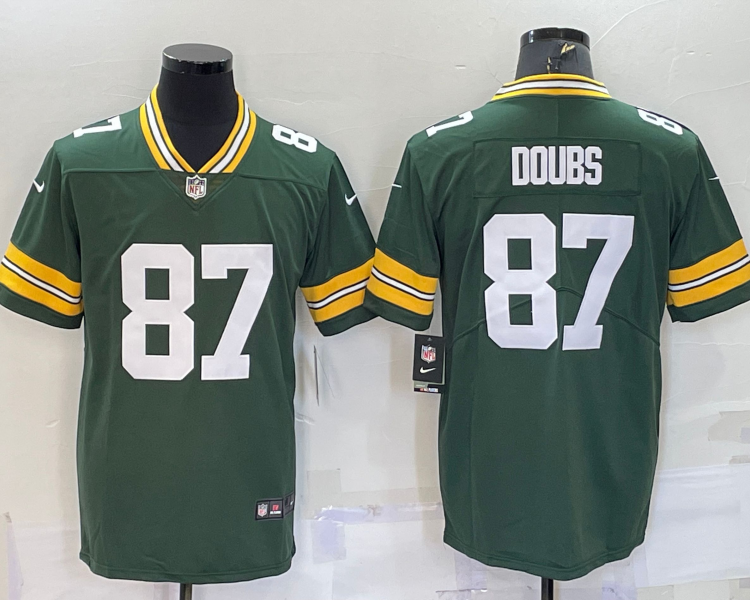 Men's Green Bay Packers Romeo Doubs #87 Green Jersey