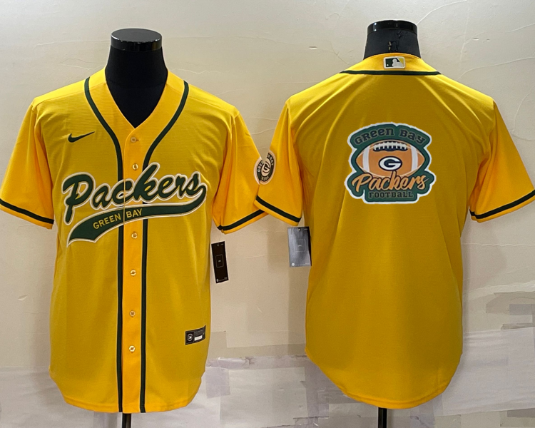 Men's Green Bay Packers Yellow Jersey