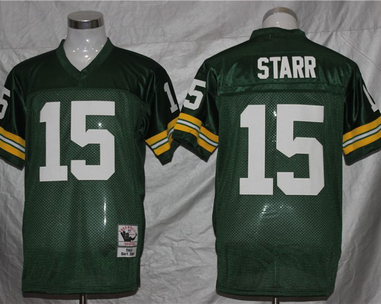 Men's Green Bay Packers Bart Starr Mitchell & Ness Green Legacy Jersey