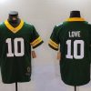 Men's Green Bay Packers Jordan Love #10 Green Jersey