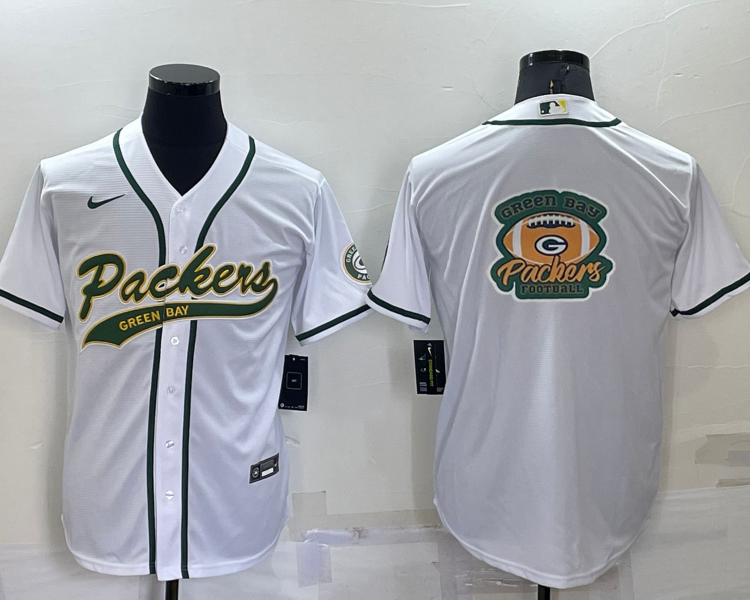Men's Green Bay Packers White Jersey