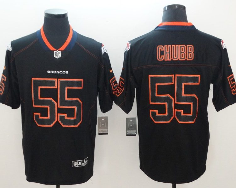 Men's Denver Broncos Bradley Chubb #55 Black Jersey