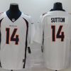 Men's Denver Broncos Courtland Sutton #14 White Jersey