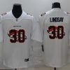 Men's Denver Broncos Phillip Lindsay #30 White Jersey