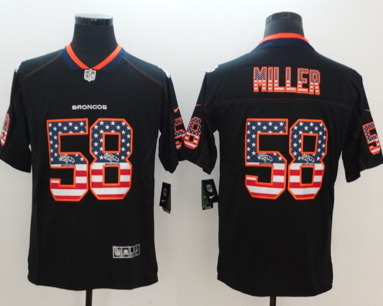 Men's Denver Broncos #58 Von Miller Black Jersey