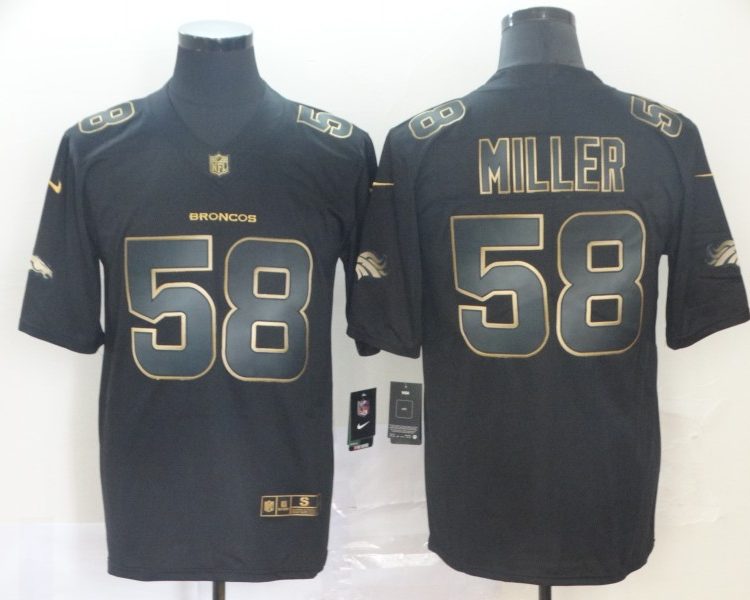 Men's Denver Broncos #58 Von Miller Black Jersey