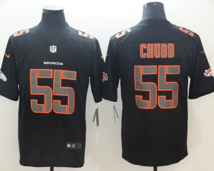 Men's Denver Broncos Bradley Chubb #55 Black Jersey