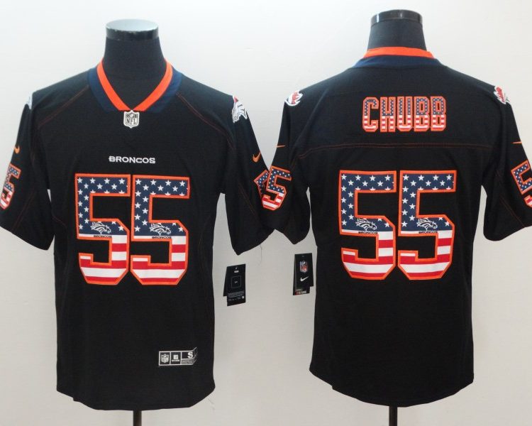 Men's Denver Broncos Bradley Chubb #55 Black Jersey