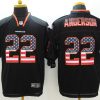 Men's Denver Broncos C.J. Anderson #22 Black Jersey