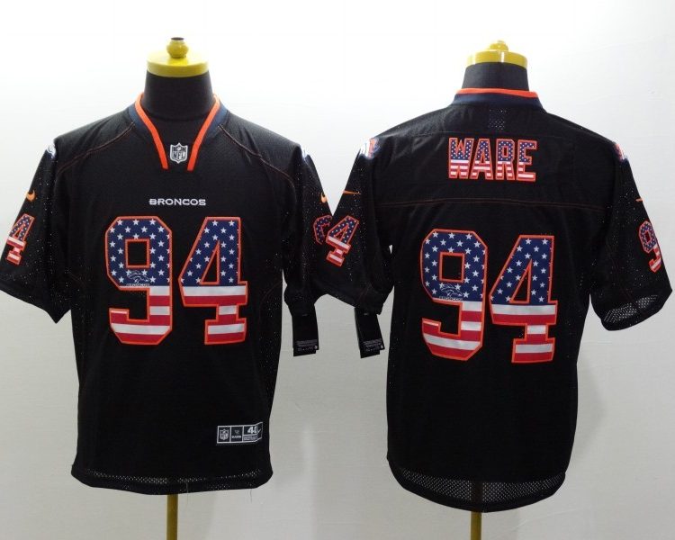 Men's Denver Broncos DeMarcus Ware #94 Black Jersey