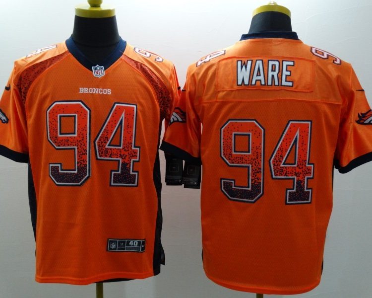 Men's Denver Broncos DeMarcus Ware #94 Orange Jersey