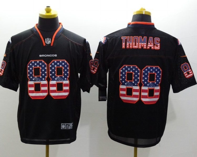 Men's Denver Broncos Demaryius Thomas #88 Black Jersey