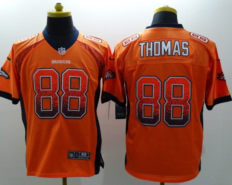 Men's Denver Broncos Demaryius Thomas #88 Orange Jersey