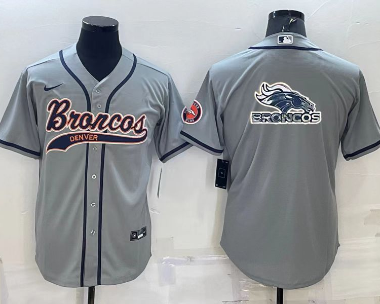 Men's Denver Broncos Gray Jersey