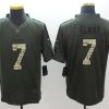 Men's Denver Broncos John Elway #7 Army Green Jersey