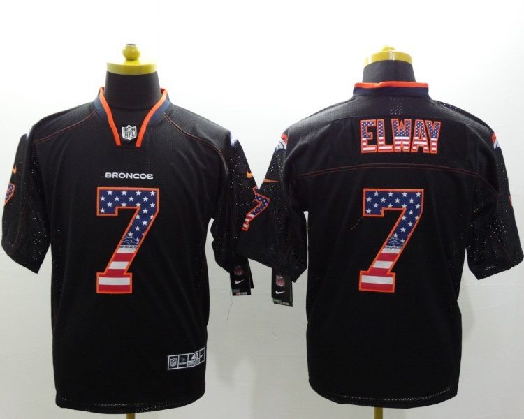 Men's Denver Broncos John Elway #7 Black Jersey