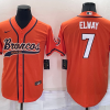 Men's Denver Broncos John Elway #7 Orange Jersey Joint Edition