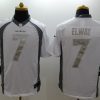 Men's Denver Broncos John Elway #7 White Jersey