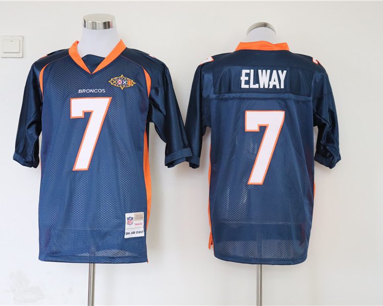 Men's Denver Broncos John Elway Mitchell & Ness Navy Legacy Jersey