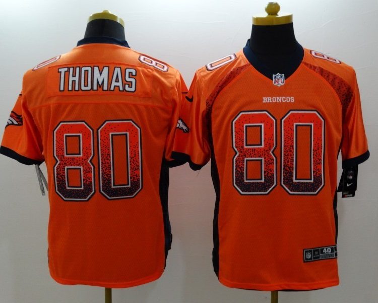 Men's Denver Broncos Julius Thomas #80 Orange Jersey