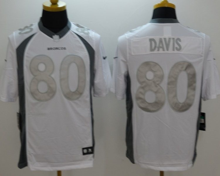 Men's Denver Broncos Julius Thomas #80 White Jersey