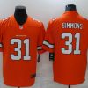Men's Denver Broncos Justin Simmons #31 Orange Jersey