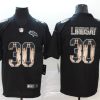 Men's Denver Broncos Phillip Lindsay #30 Black Authentic Jersey