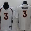 Men's Denver Broncos Russell Wilson #3 White Jersey