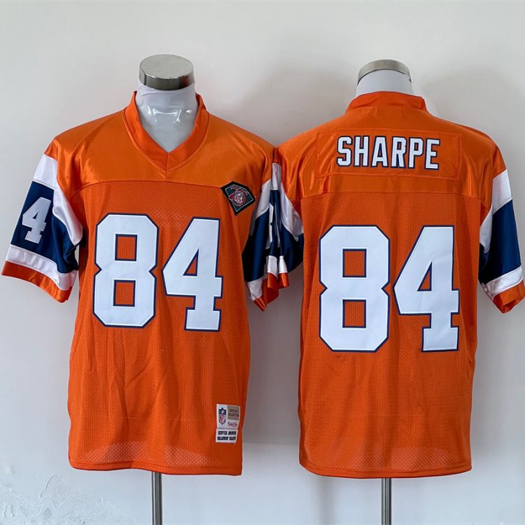 Men's Denver Broncos Shannon Sharpe Mitchell & Ness Orange Legacy Jersey