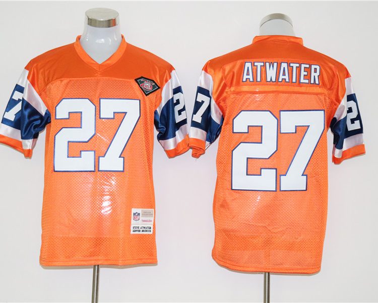 Men's Denver Broncos Steve Atwater Mitchell & Ness Orange Legacy Jersey