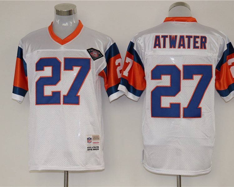 Men's Denver Broncos Steve Atwater Mitchell & Ness White Legacy Jersey