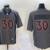 Men's Denver Broncos Terrell Davis #30 Gray Jersey