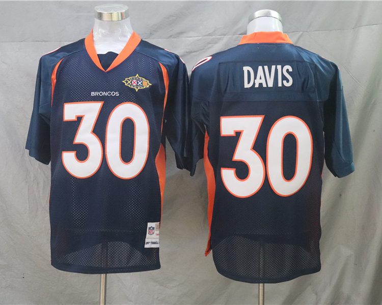 Men's Denver Broncos Terrell Davis Mitchell & Ness Navy Legacy Jersey