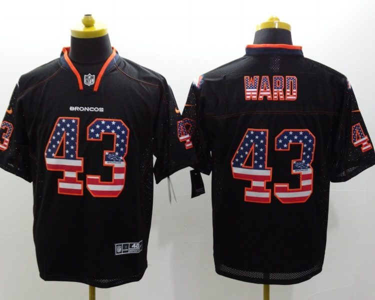 Men's Denver Broncos TJ Ward #43 Black Jersey