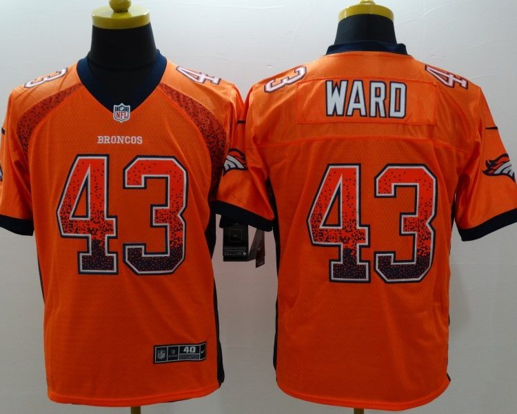 Men's Denver Broncos TJ Ward #43 Orange Jersey