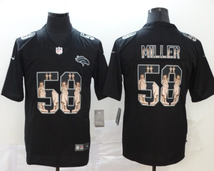Men's Denver Broncos Von Miller #58 Black Alternate Jersey